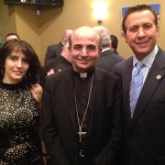 Tony and Eliana Malouf pose with Bishop A. Elias Zaidan.