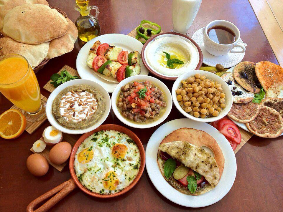 Lebanese breakfasts are unique forms of art with remarkable shades of diverse color. (Photo via Arab America)