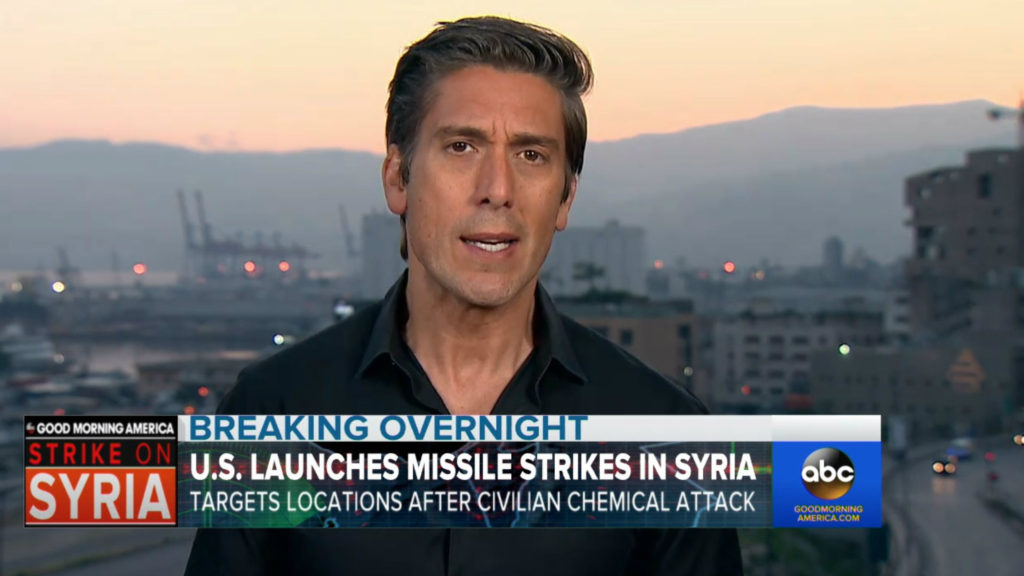 david Muir reports Beirut chemical Syria strikes