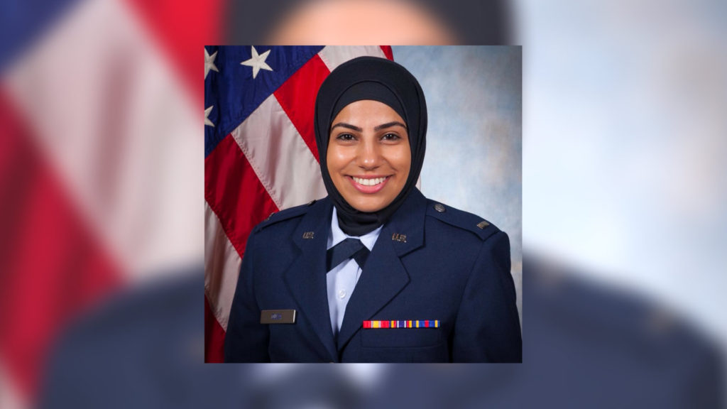 hijab air force officer lawyer