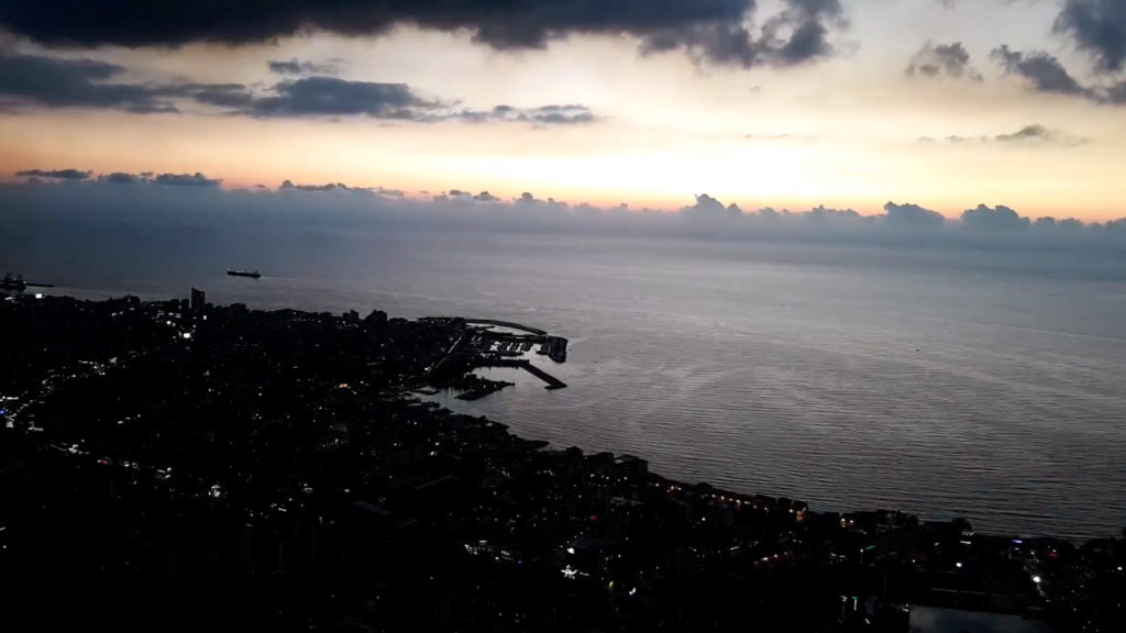 Timelapse video shows the sun setting from Jounieh. (YouTube screenshot)
