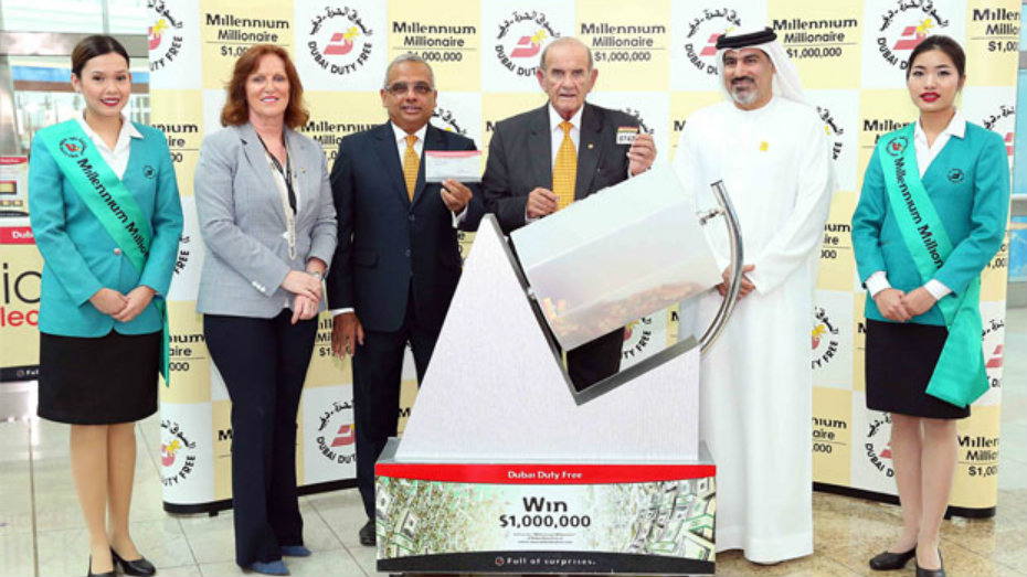 Musleh Mousa Hassan won $1 million in Dubai Duty Free drawing for the second time. (Dubai Duty Free)