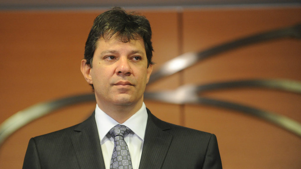 Fernando Haddad was Mayor of São Paulo, Brazil's largest city, from 2013 to 2017. (File photo)