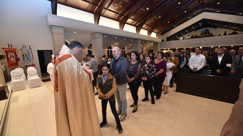 Maronite Patriarch Bechara Boutros al-Rahi visits the Lebanese community in Ottawa, Canada. (Facebook/Maronites Canada)
